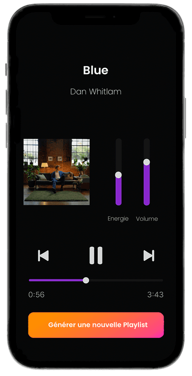 Contrôle Sonarmo sur iPhone